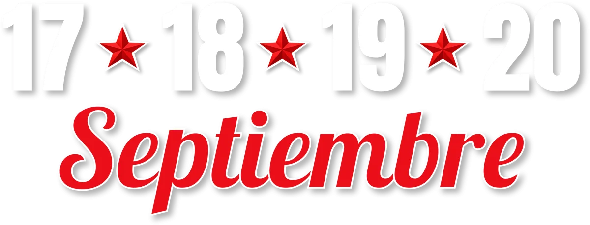 17, 18, 19 y 20 de septiembre
